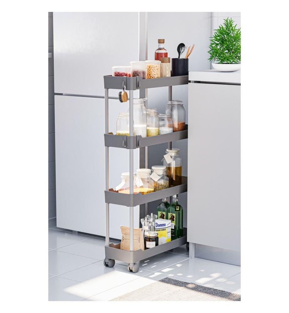 Organizer aus Kunststoff, 100 % Kunststoff, Grau
