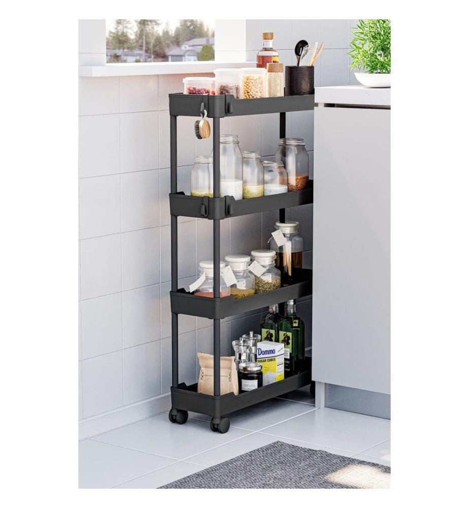 Organizer aus Kunststoff, 100 % Kunststoff, Schwarz