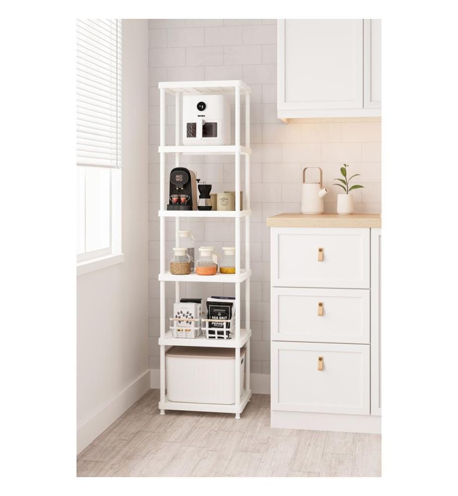 Organizer aus Kunststoff, 100 % Kunststoff, Weiss