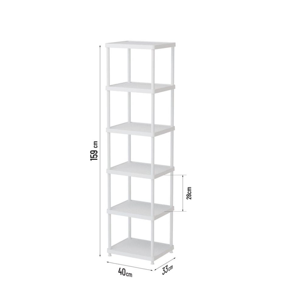 Organizer aus Kunststoff, 100 % Kunststoff, Weiss