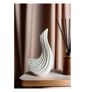 Vase, 100 % Biokunststoff, Weiss