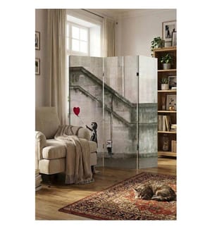 Raumteiler, 100 % Leinwand, mehrfarbig