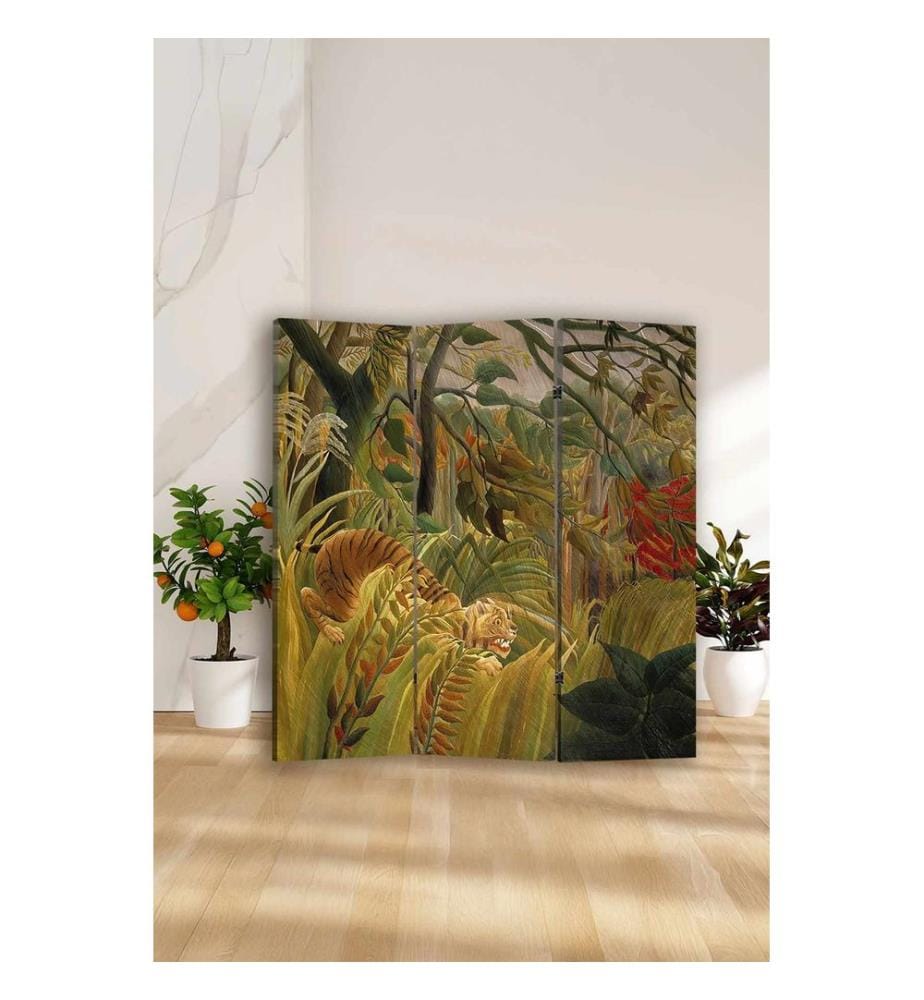 Raumteiler, 100 % Leinwand, mehrfarbig