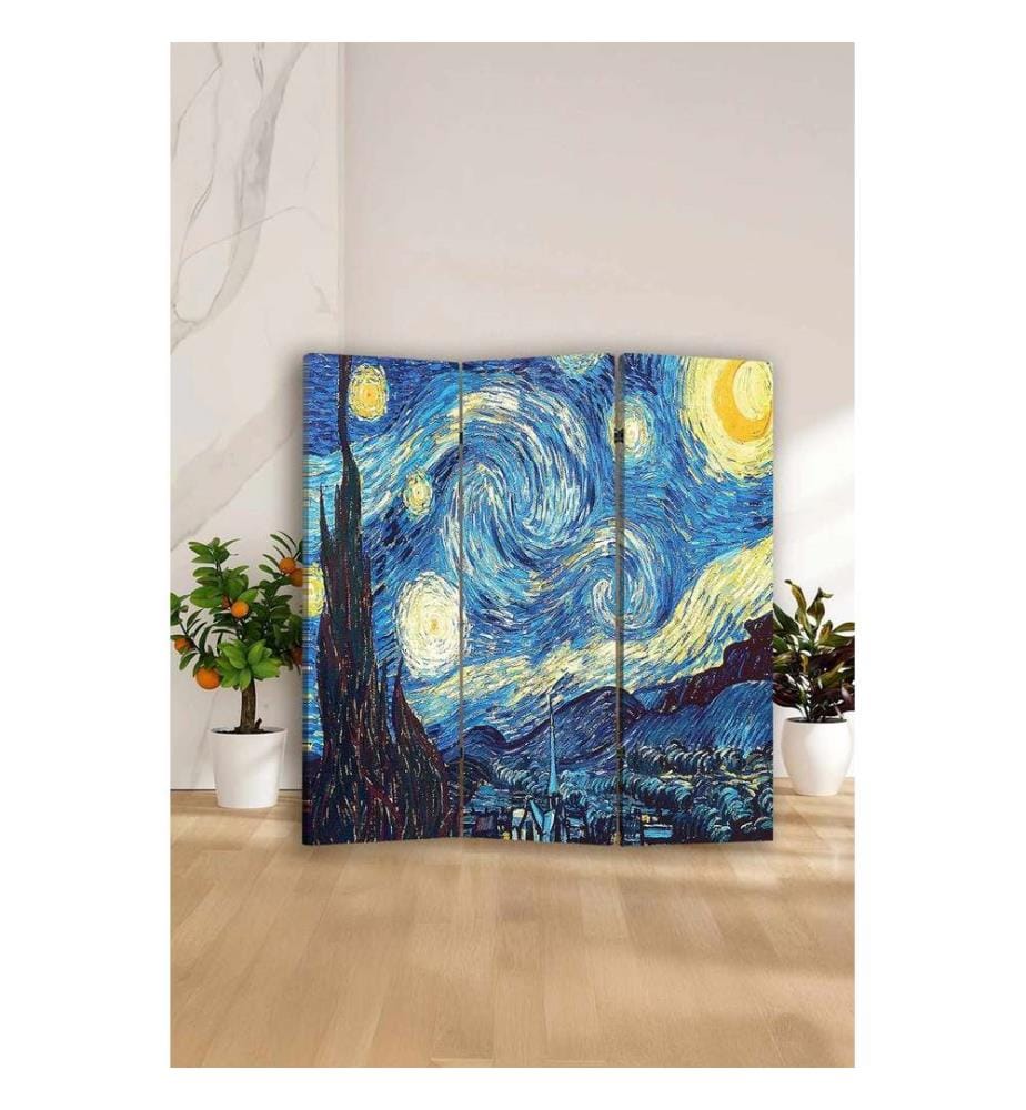 Raumteiler, 100 % Leinwand, mehrfarbig