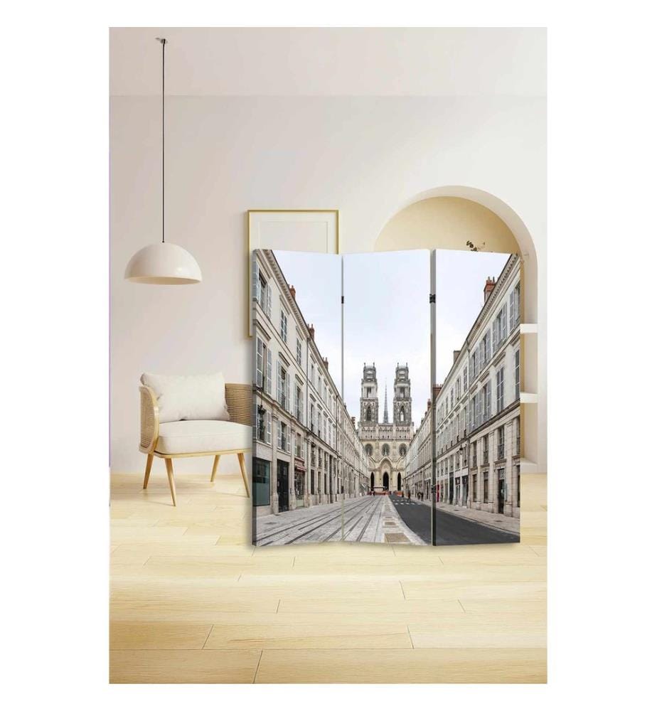 Raumteiler, 100 % Leinwand, mehrfarbig