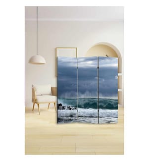 Raumteiler, 100 % Leinwand, mehrfarbig