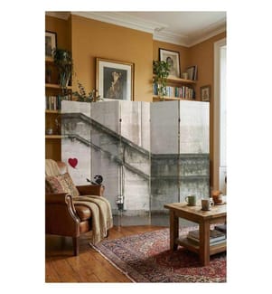 Raumteiler, 100 % Leinwand, mehrfarbig