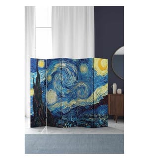Raumteiler, 100 % Leinwand, mehrfarbig