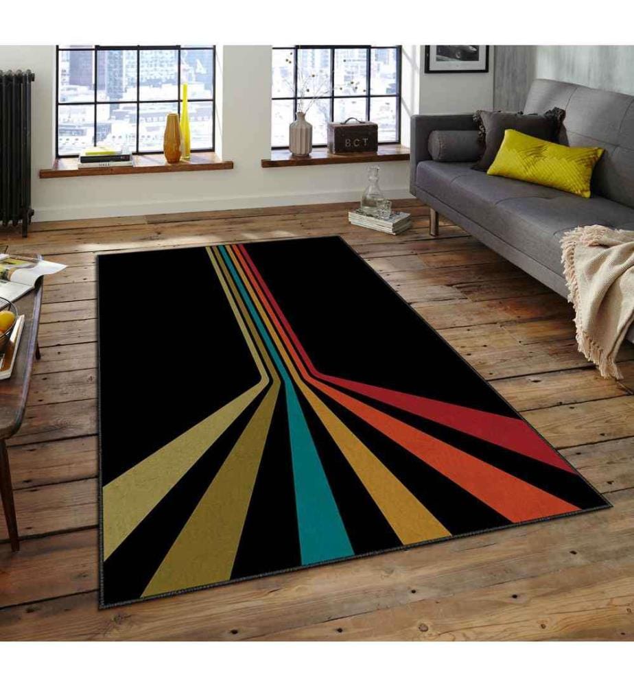 Teppich, Mehrfarbig, 100% Polyester, 160 x 230 cm