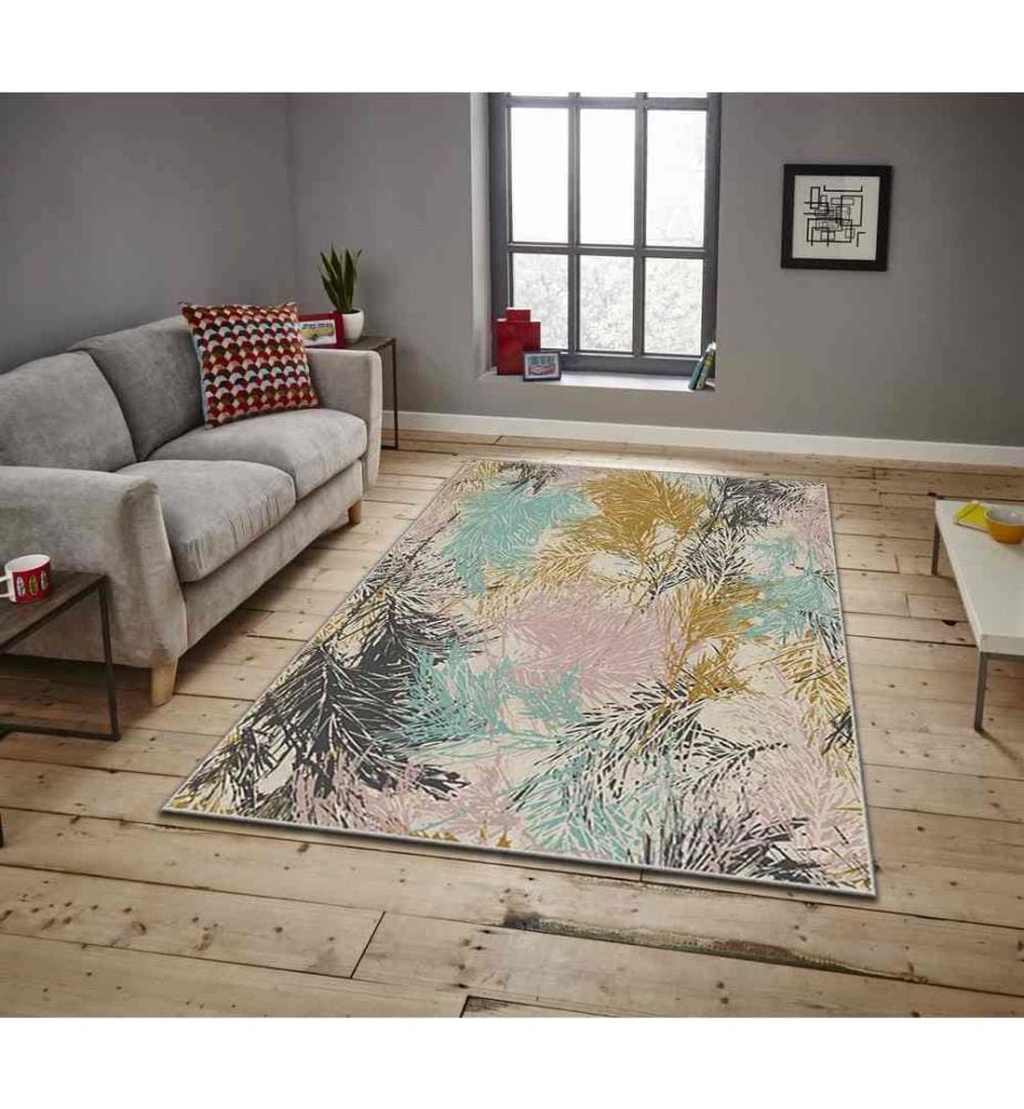 Teppich, Mehrfarbig, 100% Polyester, 100 x 180 cm