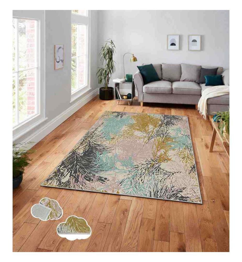 Teppich, Mehrfarbig, 100% Polyester, 100 x 180 cm
