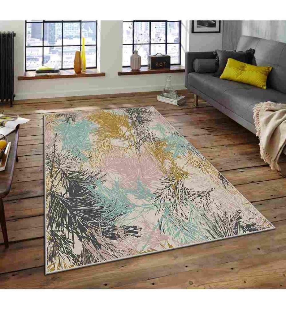 Teppich, Mehrfarbig, 100% Polyester, 100 x 180 cm