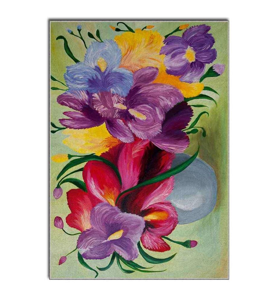 Teppich, Mehrfarbig, 100% Polyester, 80 x 140 cm