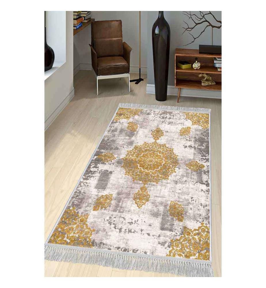 Flurteppich, Multicolor, 100% Samtgewebe, Sohle: 100% COTTON, 80 x 150 cm