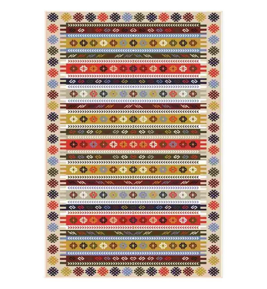 Flurteppich, Multicolor, 100% Samtgewebe, Sohle: 100% COTTON, 100 x 300 cm