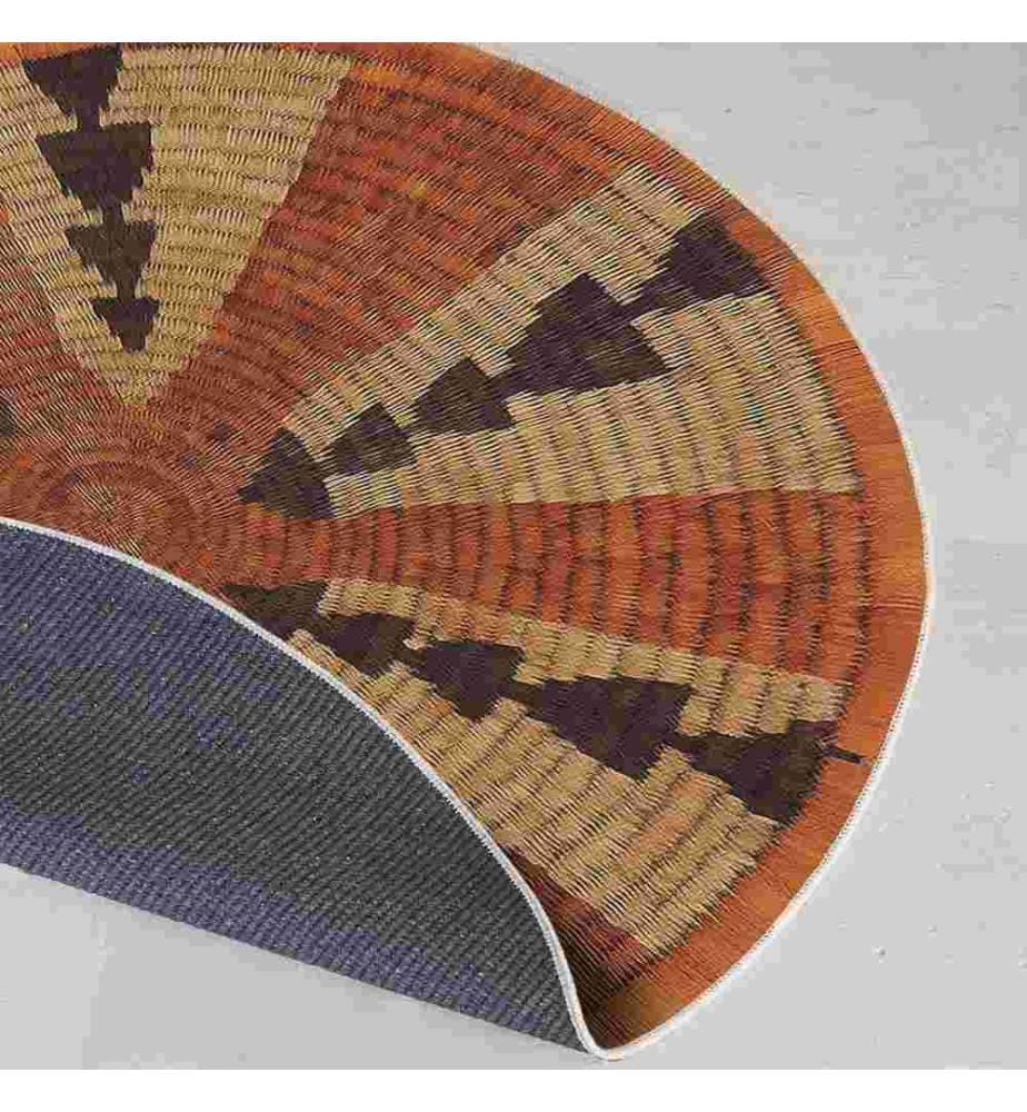 Tappeto, 100 x 100, , Arancione, 70% Cotone - 30% Poliestere, Suola in cotone