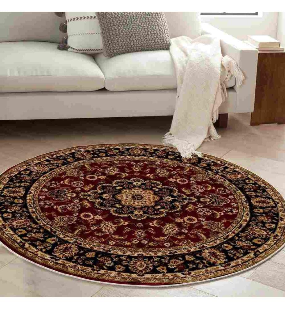Tappeto, 90 x 90, , Rosso, 70% Cotone - 30% Poliestere, Suola di cotone