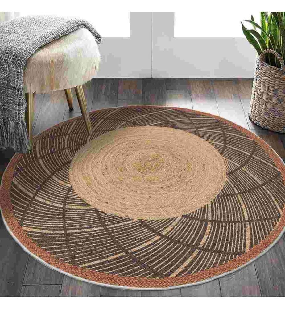 Tappeto, 100 x 100, , Crema, 70% Cotone - 30% Poliestere, Suola in cotone