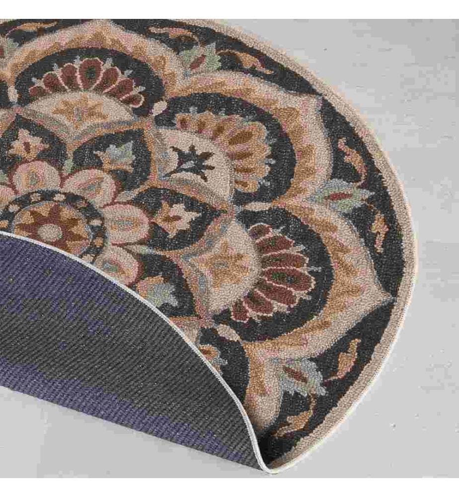 Rug, 90 x 90, , Brown, 70% Cotton - 30% Polyester, Cotton Sole