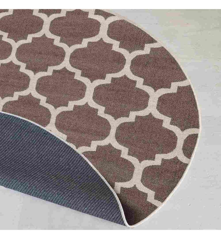 Tappeto, 90 x 90, , Marrone, 70% Cotone - 30% Poliestere, Suola in cotone