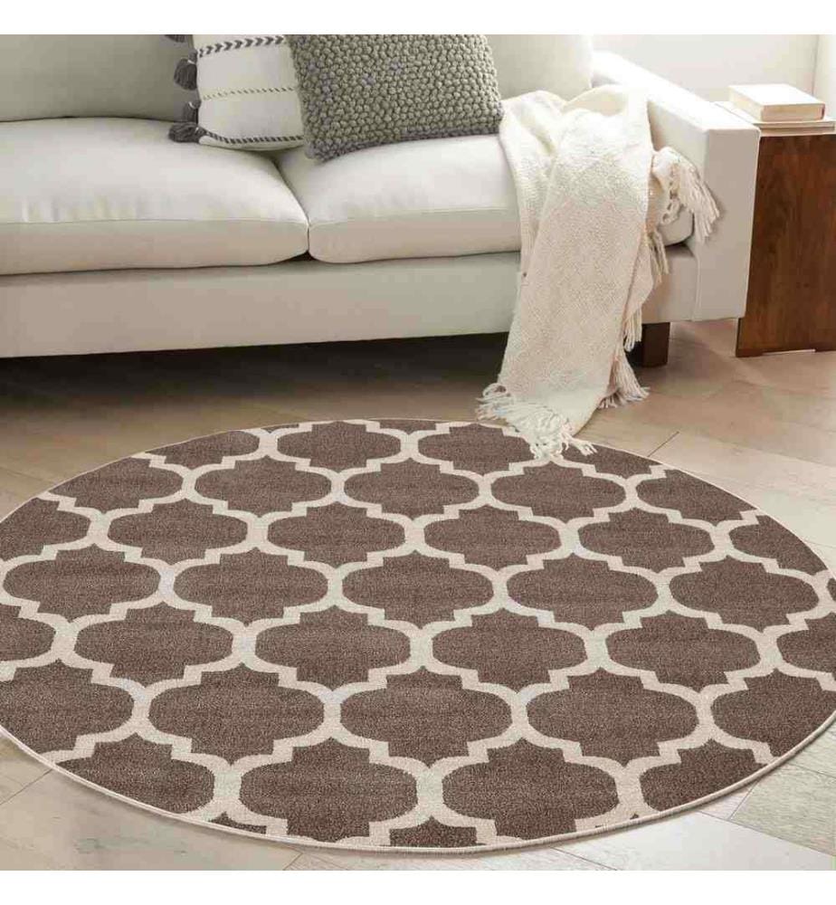 Tappeto, 100 x 100, , Marrone, 70% Cotone - 30% Poliestere, Suola in cotone
