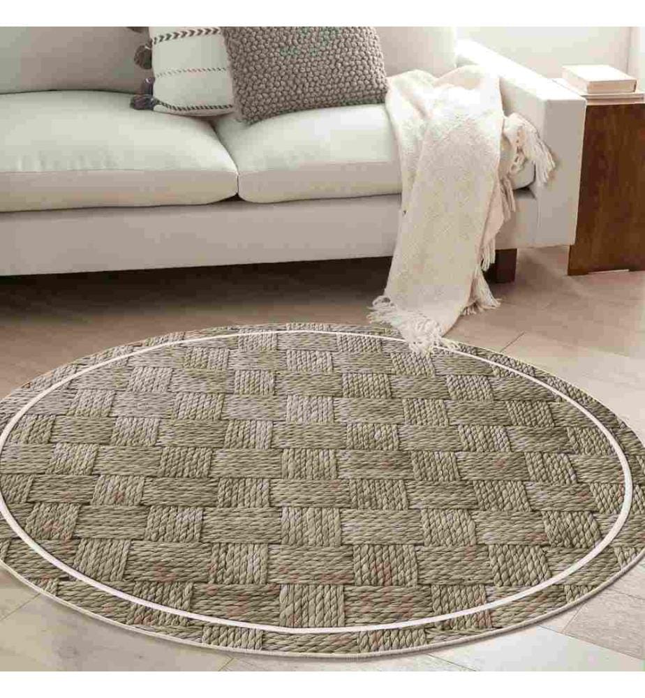 Tappeto, 90 x 90, , Grigio, 70% Cotone - 30% Poliestere, Suola in cotone