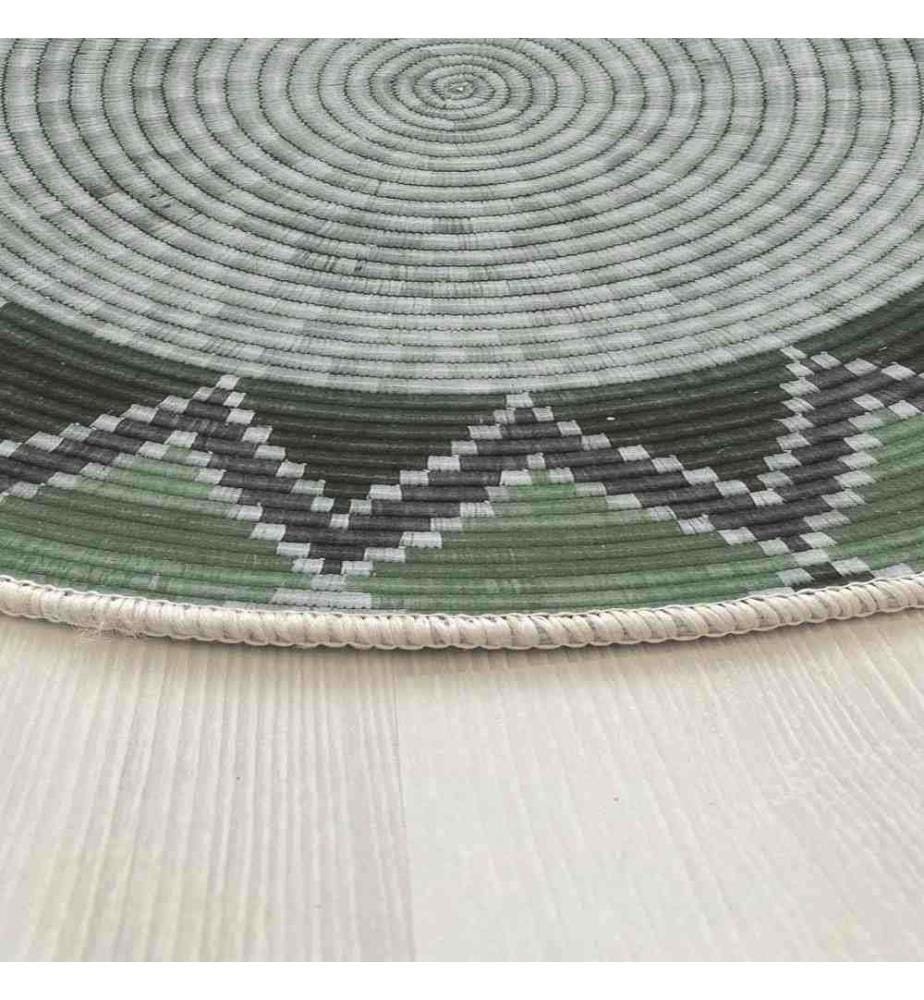 Tapis, 90 x 90, , Vert, 70% Coton - 30% Polyester, Semelle en coton