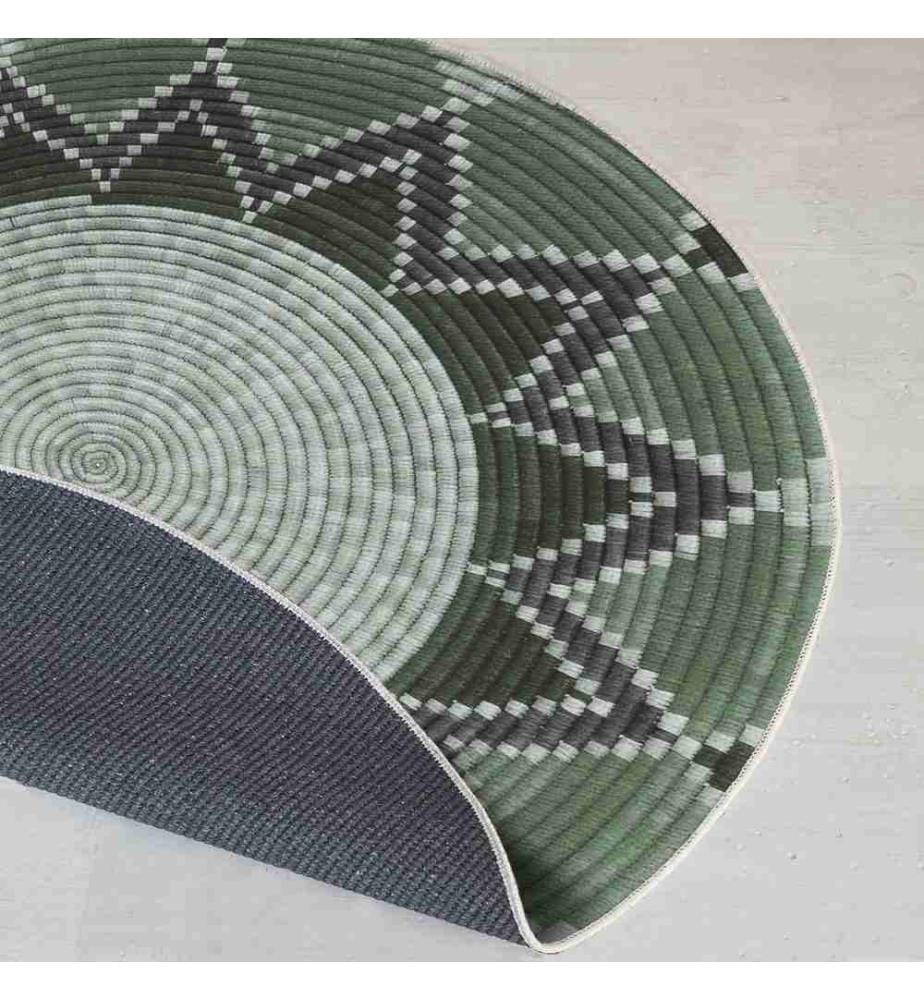 Tappeto, 100 x 100, , Verde, 70% Cotone - 30% Poliestere, Suola di cotone