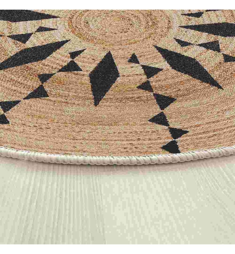Tappeto, 90 x 90, , Crema, 70% Cotone - 30% Poliestere, Suola in cotone