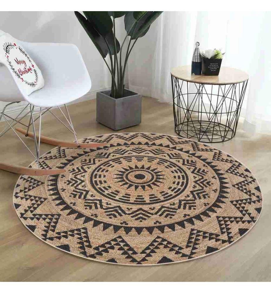 Tappeto, 100 x 100, , Crema, 70% Cotone - 30% Poliestere, Suola in cotone