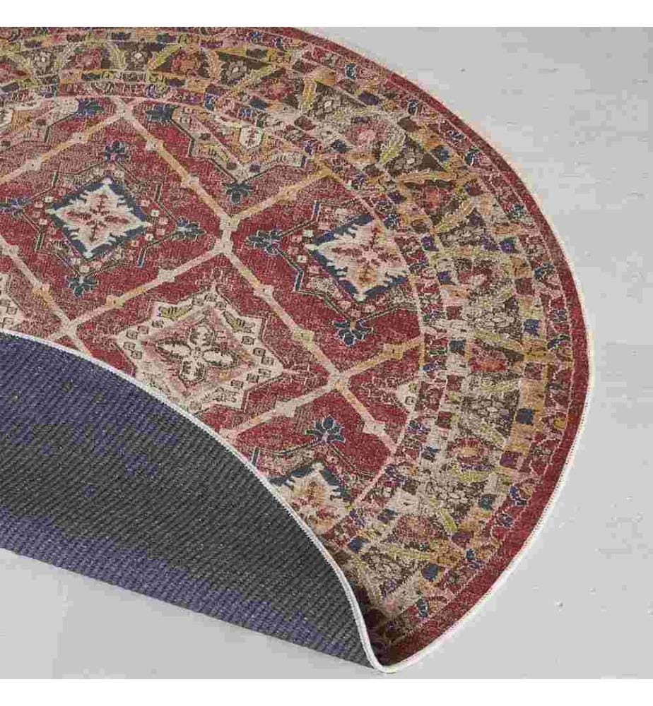 Rug, 100 x 100, , Red, 70% Cotton - 30% Polyester, Cotton Sole
