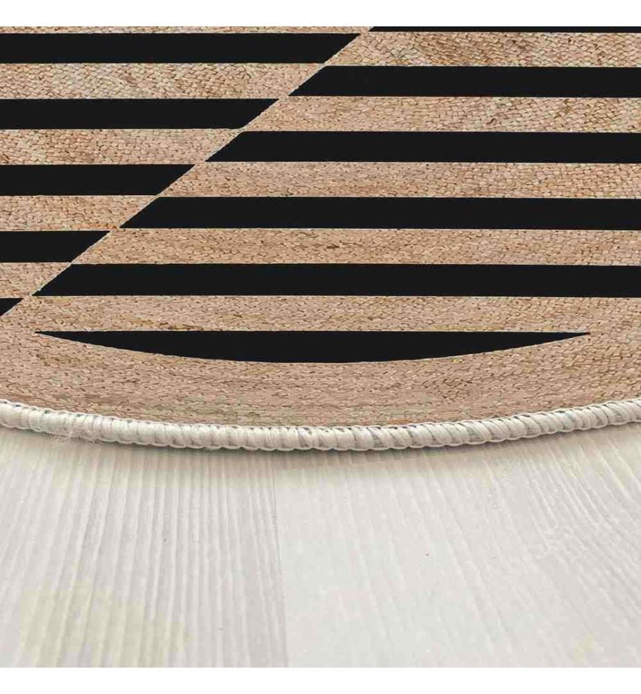 Tappeto, 100 x 100, , Crema, 70% Cotone - 30% Poliestere, Suola in cotone