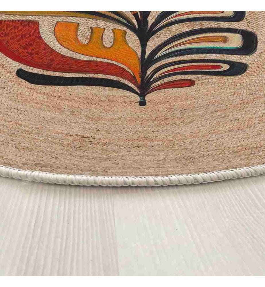 Tappeto, 100 x 100, , Crema, 70% Cotone - 30% Poliestere, Suola in cotone
