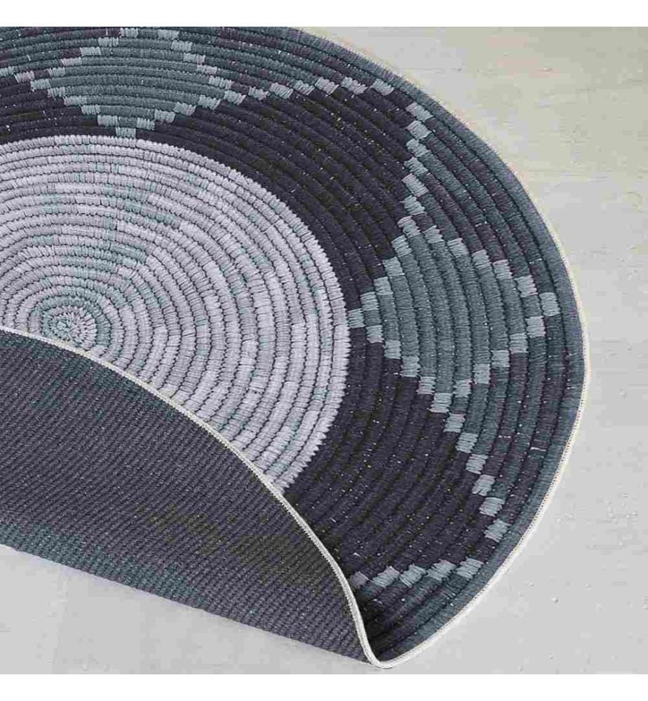 Tappeto, 100 x 100, , Blu, 70% Cotone - 30% Poliestere, Suola in cotone