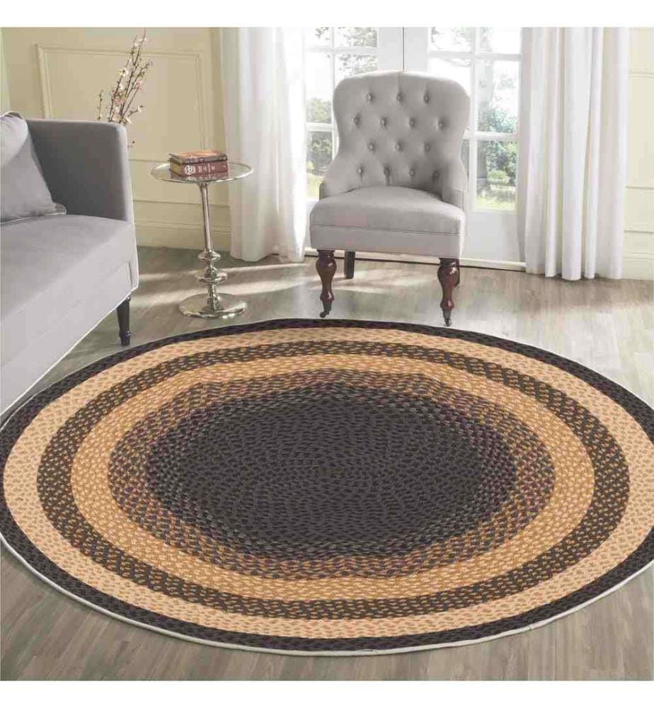 Rug, 100 x 100, , Brown, 70% Cotton - 30% Polyester, Cotton Sole
