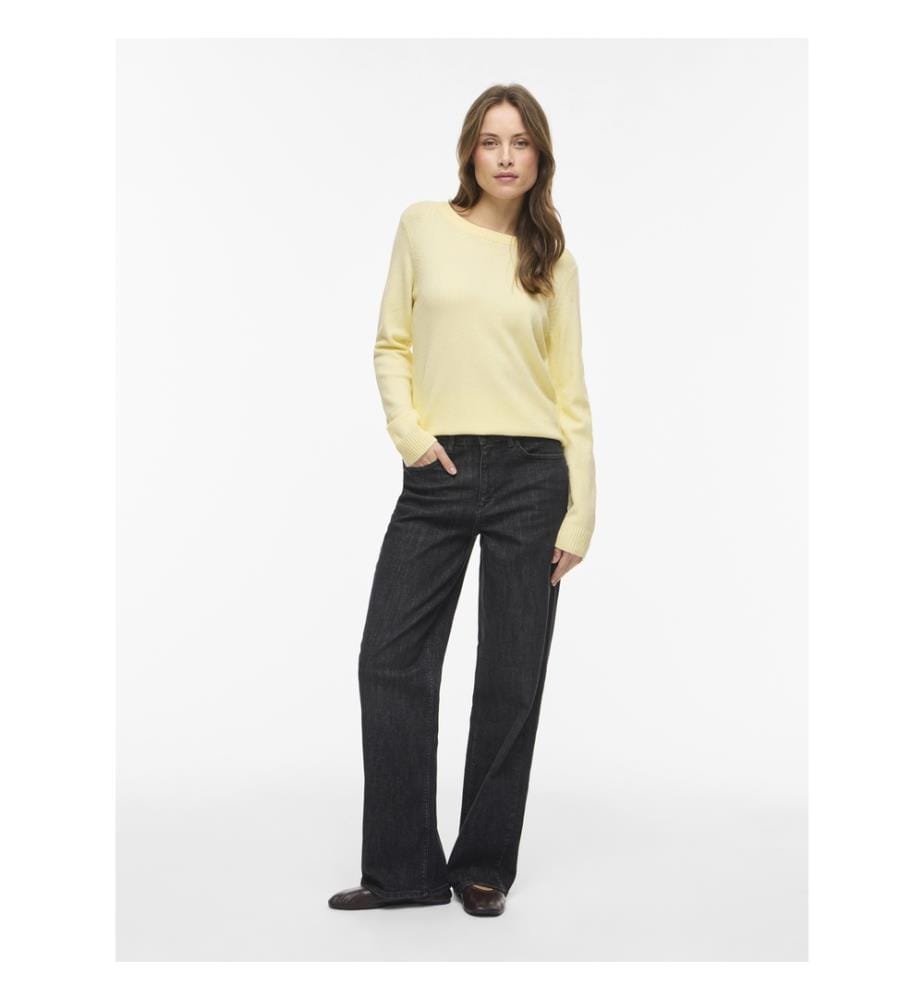 Sweater - Pastel Yellow Dark Melange