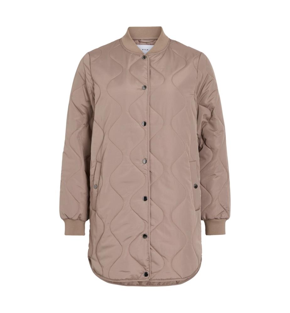 Quilted Jacket - Taupe Gray