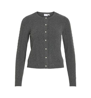 Knit Cardigan - Dark Heather Gray