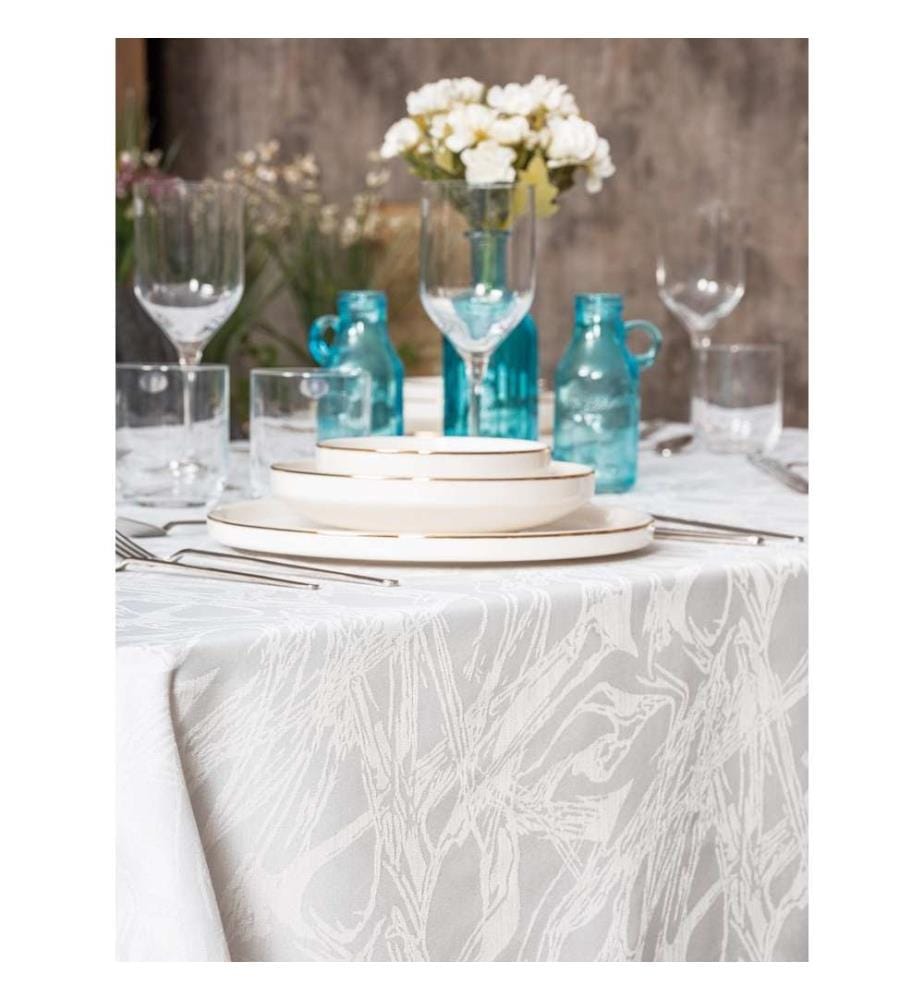 Tablecloth, White, 100% Polyester