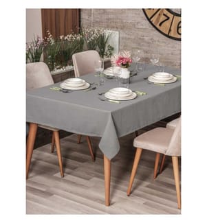 Tischtuch, Grau, 100% Polyester