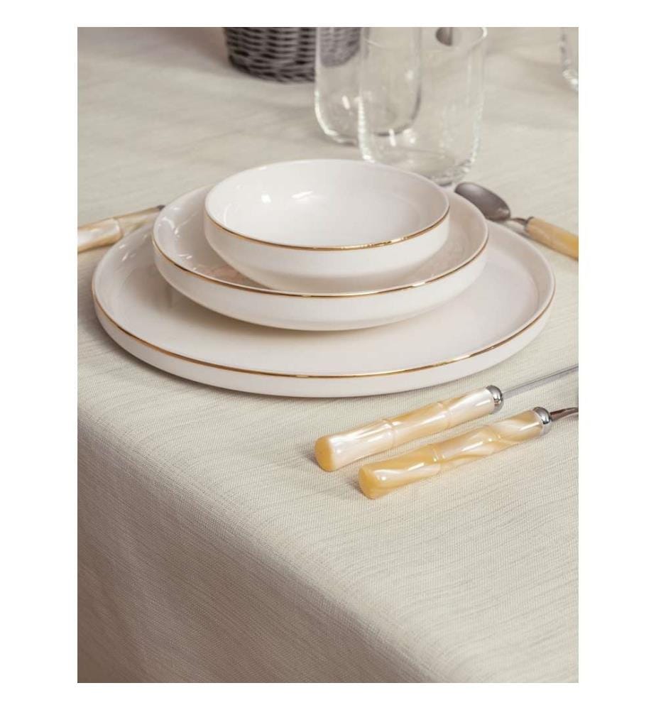 Tablecloth, Cream, 100% Polyester
