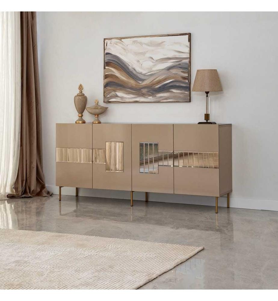 Console, Bronze, Gold, MDF