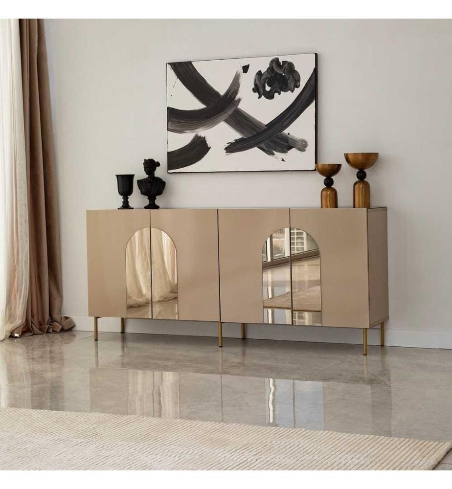 Console, Bronze, Gold, MDF
