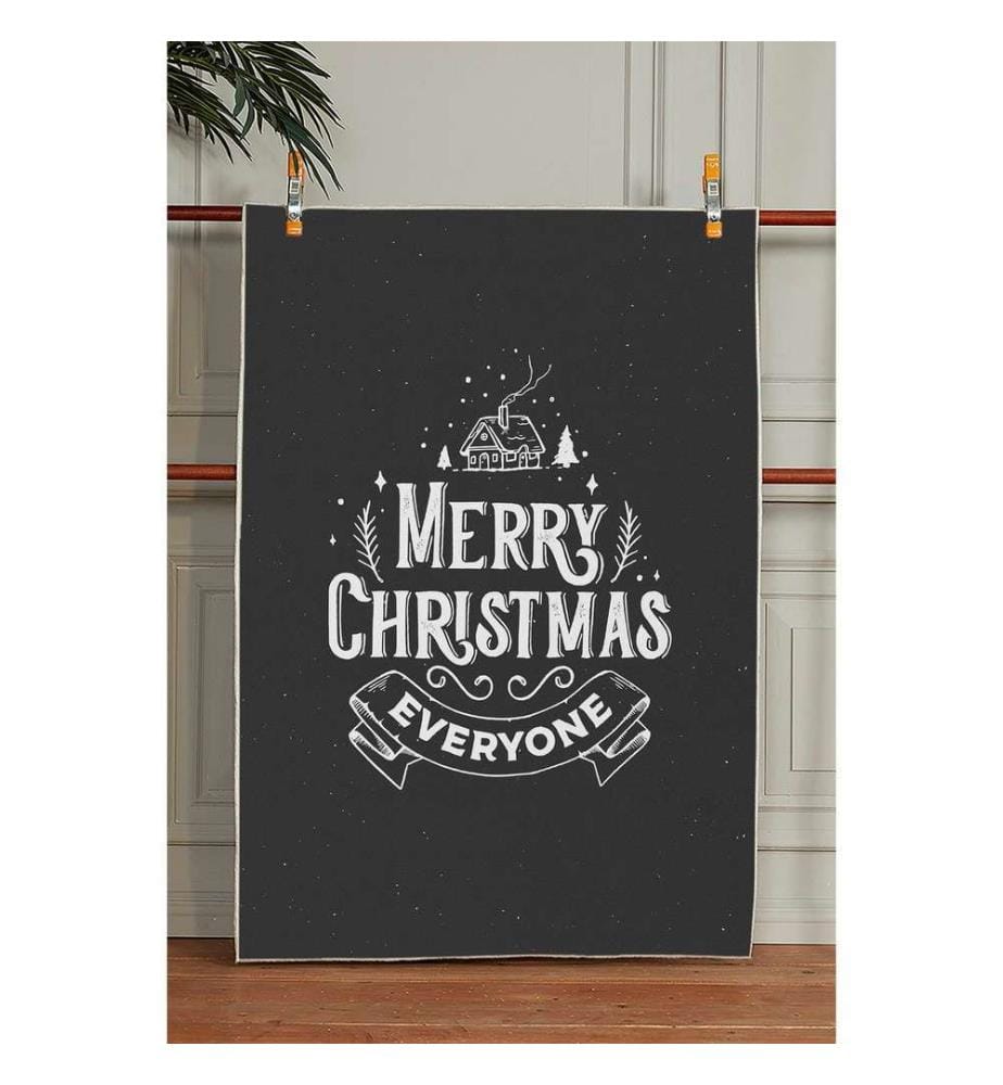 Tapis, 80 x 150, , Black White, 70% Coton - 30% Polyester, 1450 gr-m²,