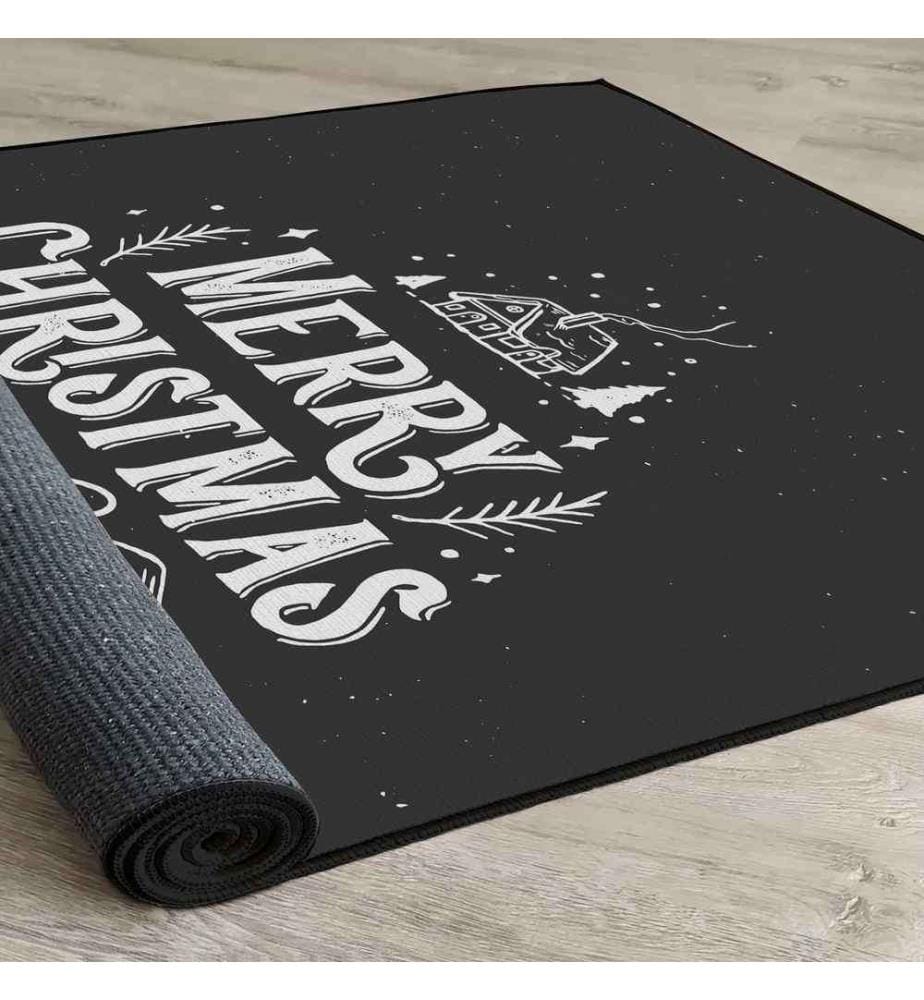 Tapis, 80 x 150, , Black White, 70% Coton - 30% Polyester, 1450 gr-m²,