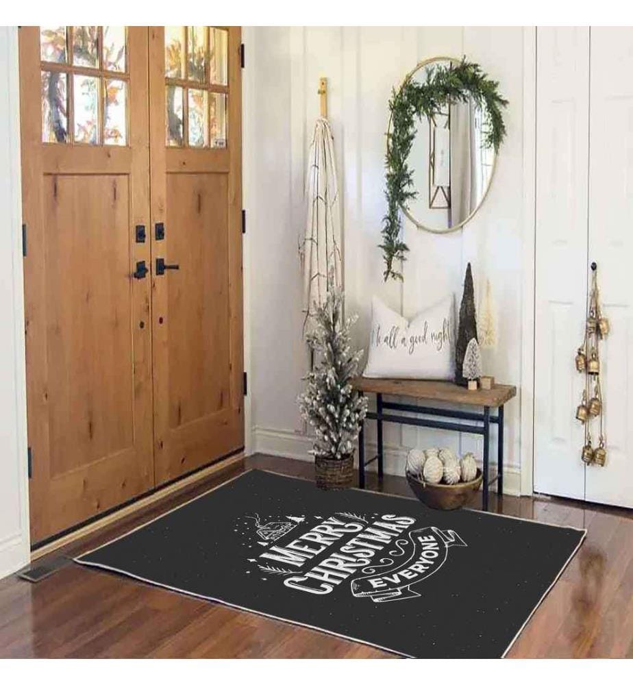 Tapis, 140 x 220, , Black White, 70% Coton - 30% Polyester, 1450 gr-m²,