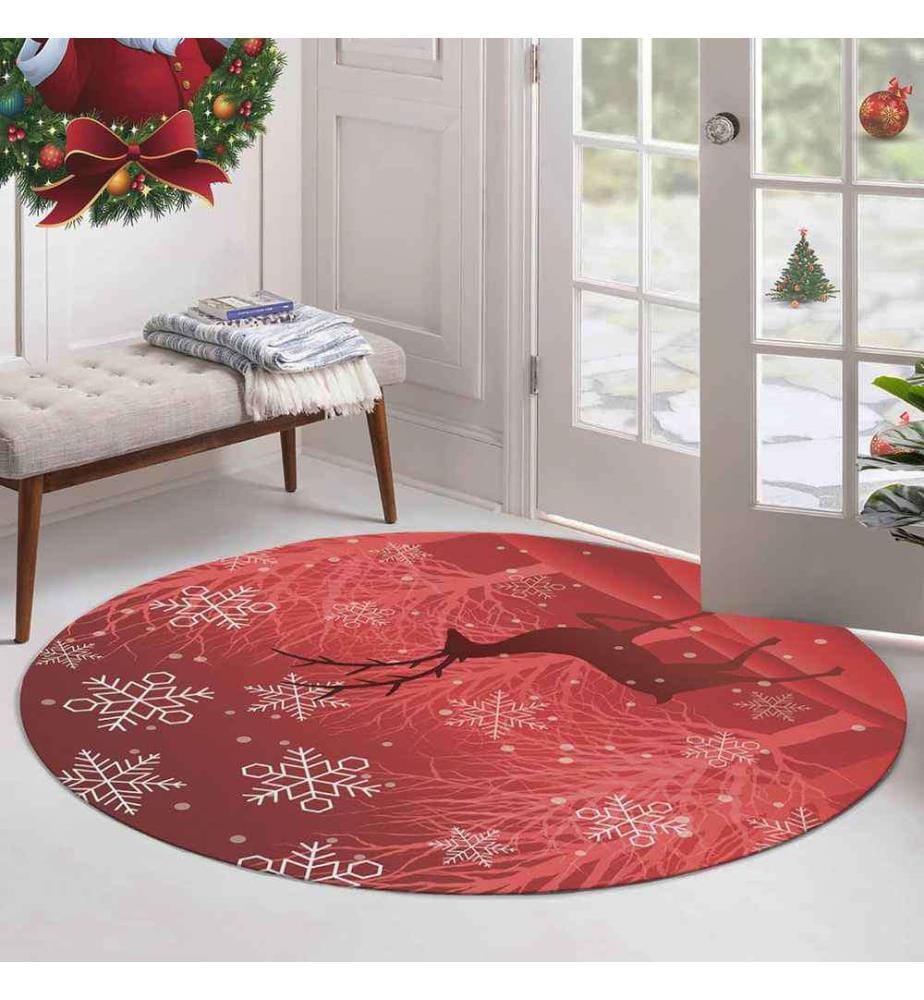 Tapis, 90 cm, , Rouge, 70% Coton - 30% Polyester, 1450 gr-m²,
