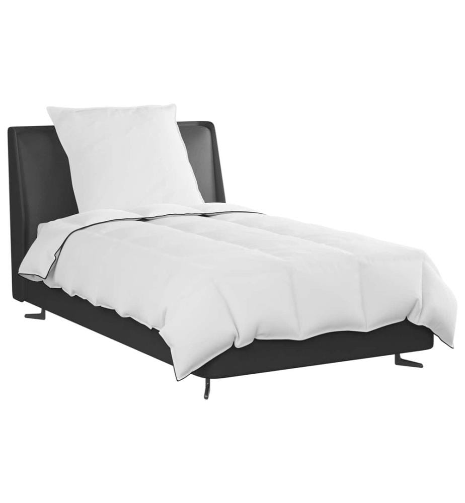 Duvet d'hiver avec oreiller 2 pcs Blanc Plume de canard