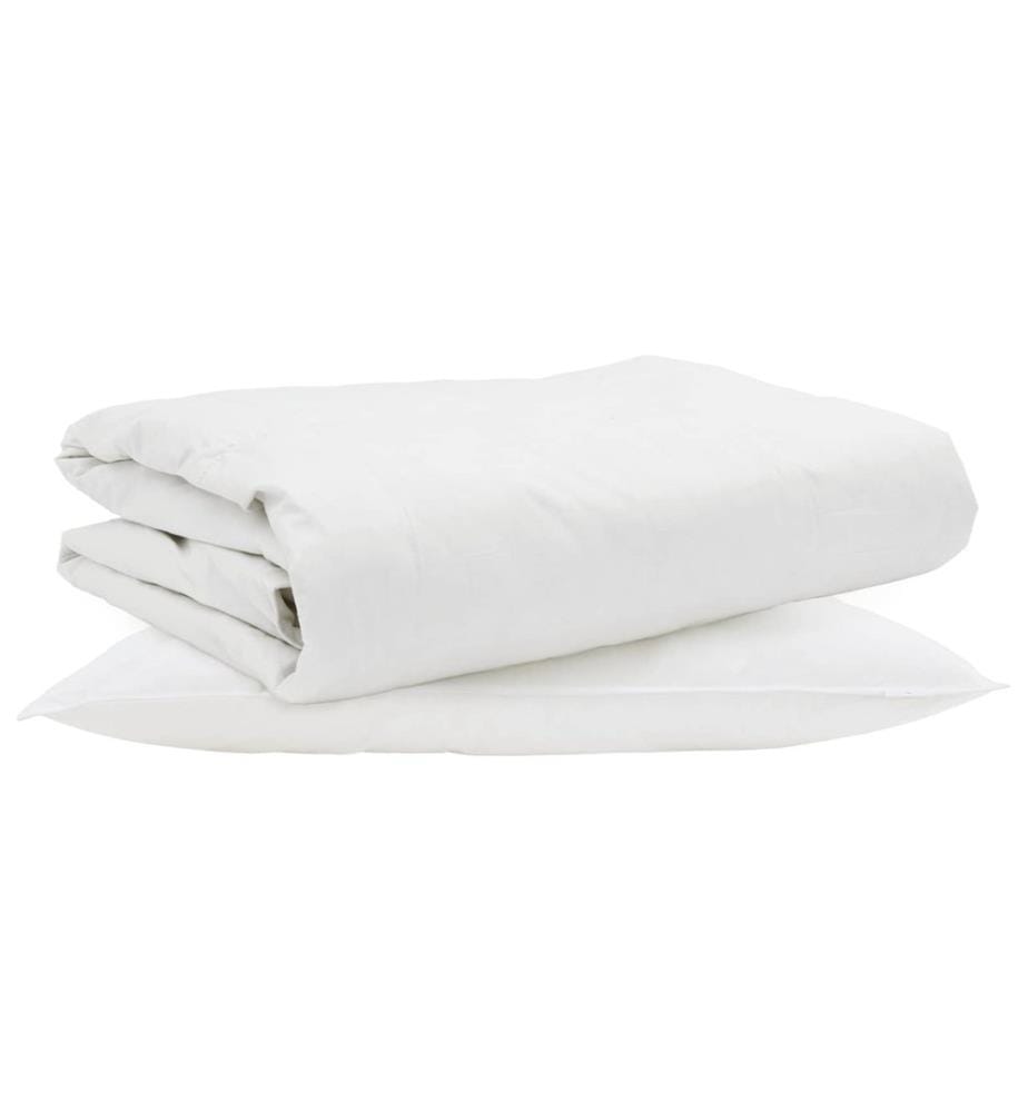 Sommerdecke mit Kissen 2 pcs Weiss Down Feather
