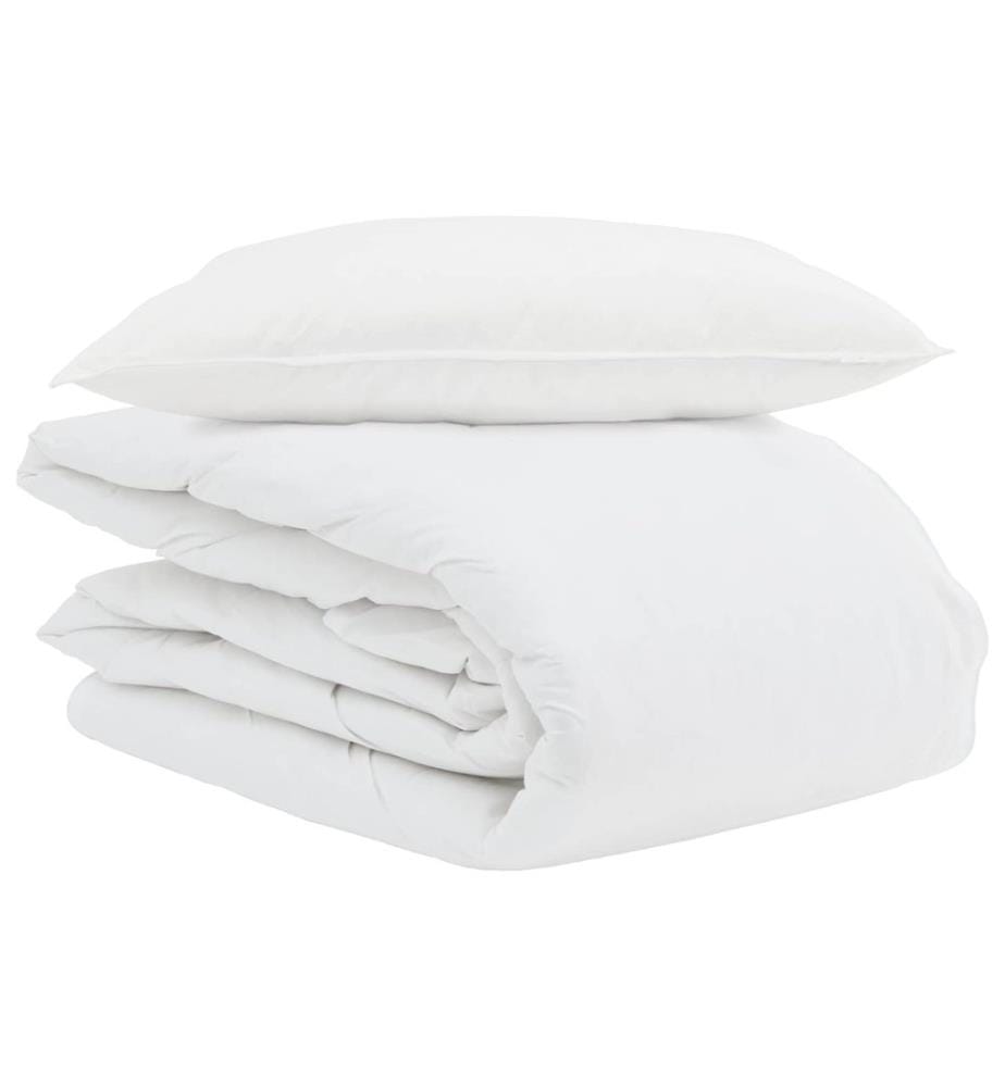 Sommerdecke mit Kissen 2 pcs Weiss Down Feather